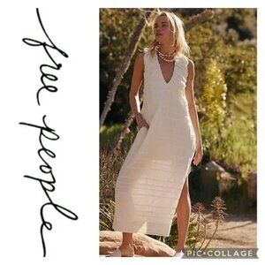 NEW Free People Agatha Midi Dress - L